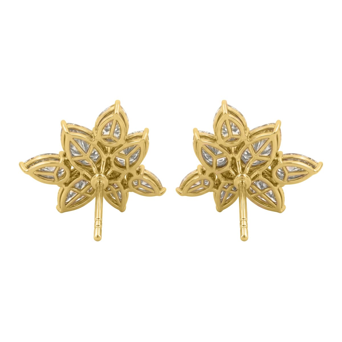 3 ctw Pear-Marquise Stud Earrings
