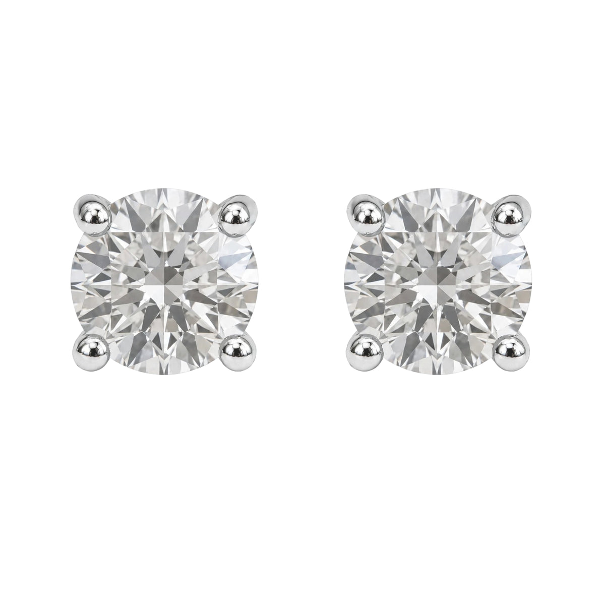 1.00-6.00 ctw Mixed Cut Stud Earrings