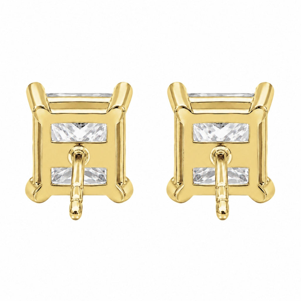 Diamonair Solitaire 4 Prong Earrings Set - Lab Grown Diamond 14K Gold Solitaire 4 Prong Earrings