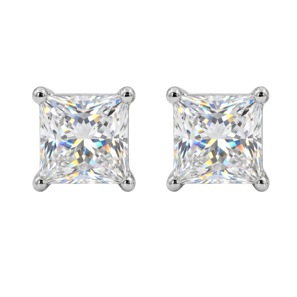 Diamonair Solitaire 4 Prong Earrings Set - Lab Grown Diamond 14K Gold Solitaire 4 Prong Earrings
