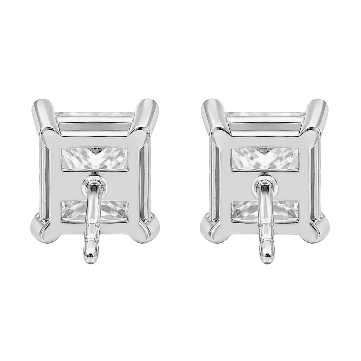 Diamonair Solitaire 4 Prong Earrings Set - Lab Grown Diamond 14K Gold Solitaire 4 Prong Earrings