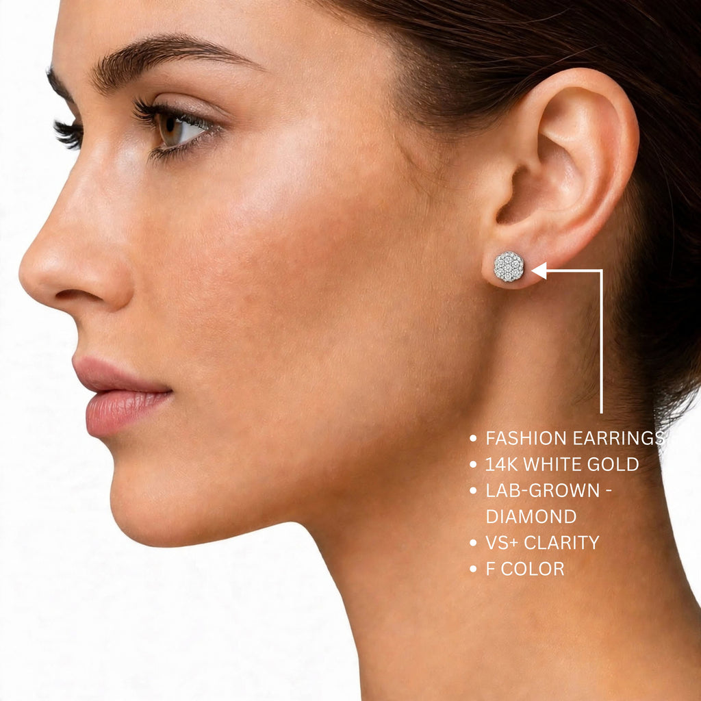 Round Cluster Earrings
