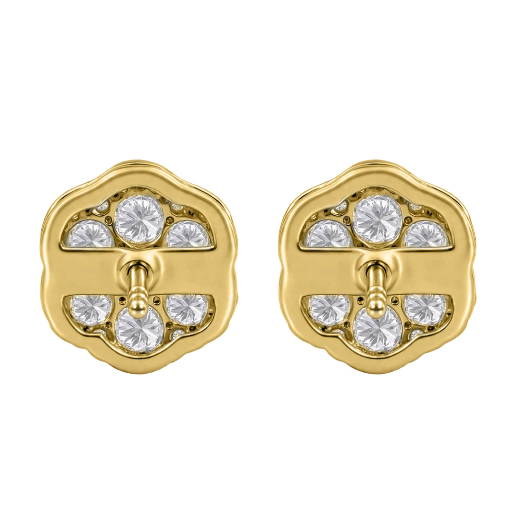Round Cluster Earrings