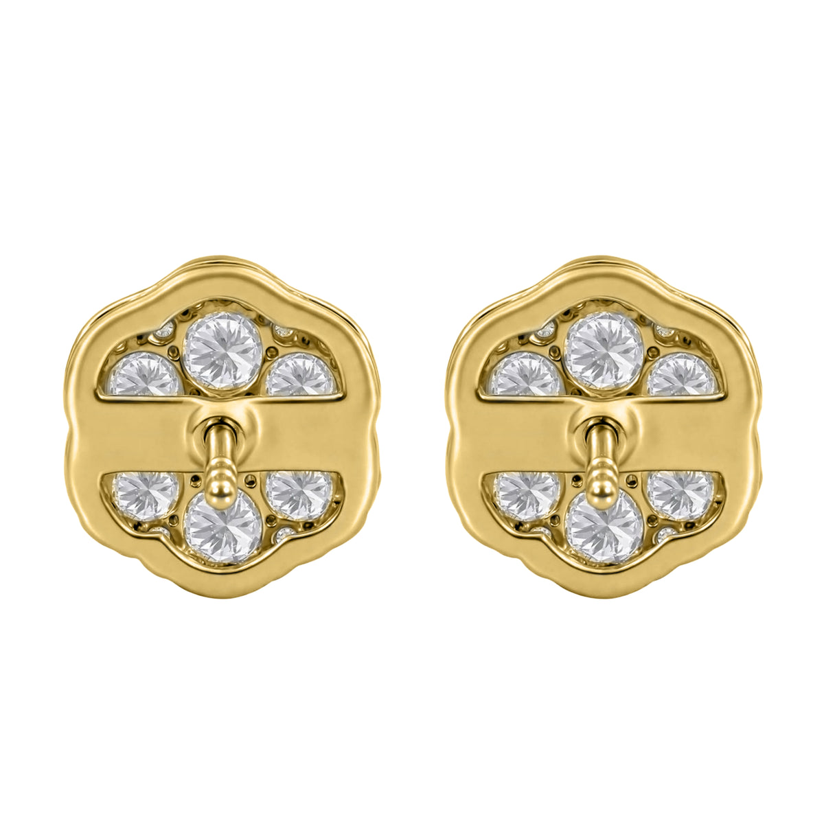 Round Cluster Earrings