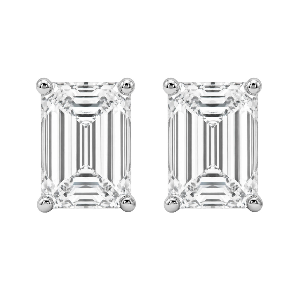 Diamonair Solitaire 4 Prong Earrings Set - Lab Grown Diamond 14K Gold Solitaire 4 Prong Earrings