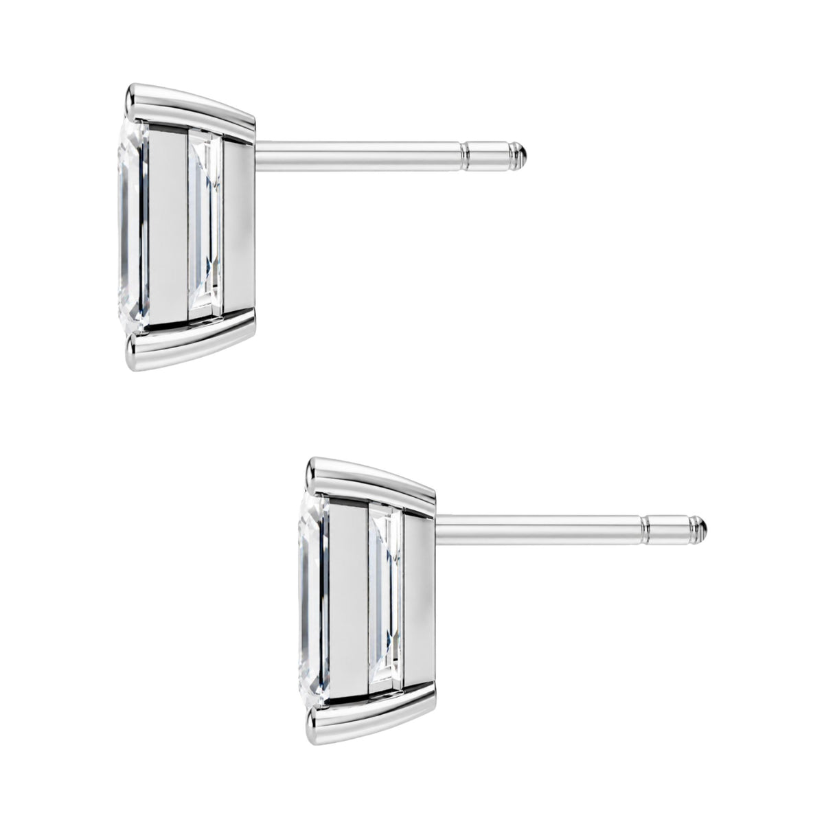 Diamonair Solitaire 4 Prong Earrings Set - Lab Grown Diamond 14K Gold Solitaire 4 Prong Earrings