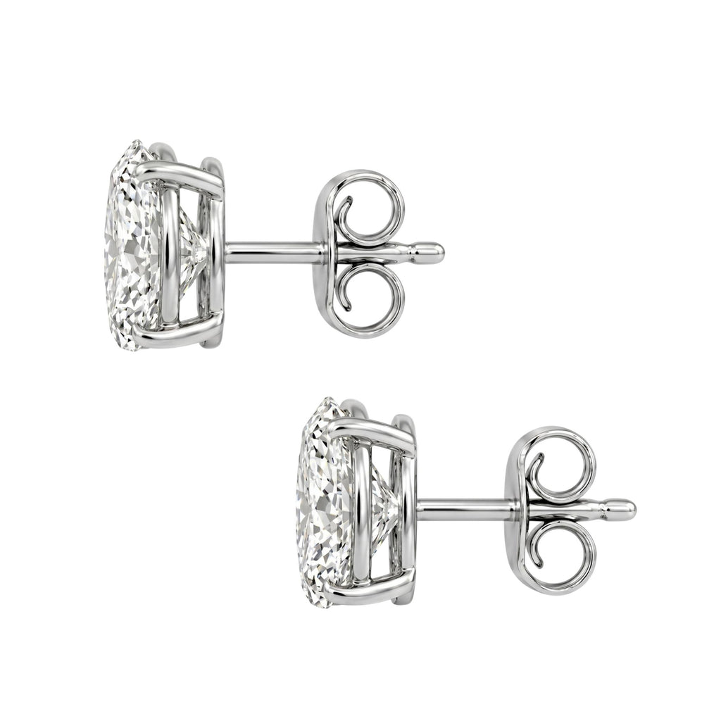 Diamonair Solitaire 4 Prong Earrings Set - Lab Grown Diamond 14K Gold Solitaire 4 Prong Earrings