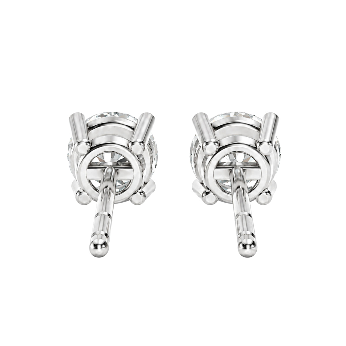 0.75 ctw Round Stud Earrings