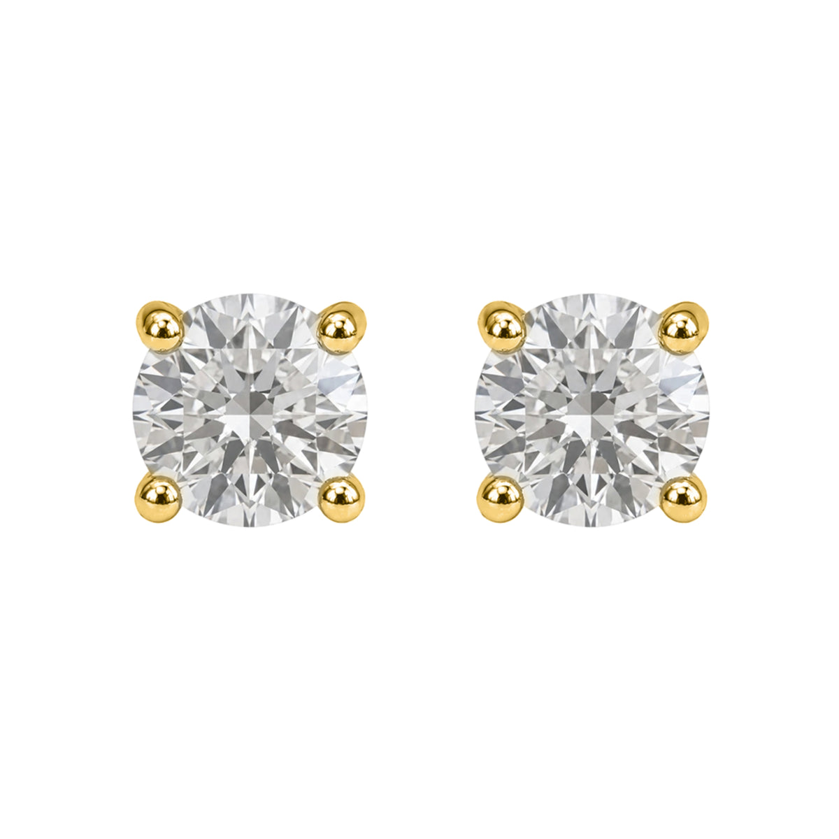 0.75 ctw Round Stud Earrings