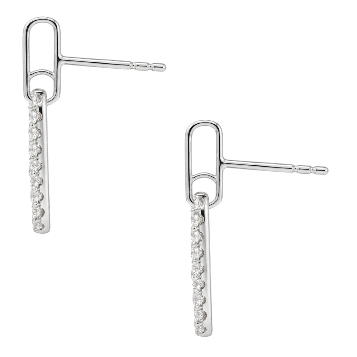 0.5 ctw Round Drop Earrings