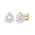 Diamonair Lab-Grown Diamond Earrings for Women | Gold over Silver | Emerald Cut | Prong, Push Back | F Color, VS+ Clarity | 2.00 Total Carat Weight | Anniversary, Wedding, Birthday Gift