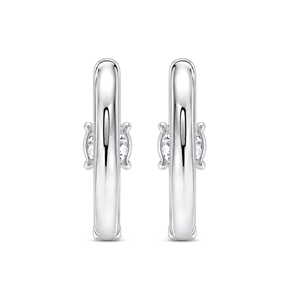Diamonair Lab-Grown Diamond Earrings for Women | Sterling Silver | Round Cut | Prong, Post Back | F Color, VS+ Clarity | 3.00 Total Carat Weight | Anniversary, Wedding, Birthday Gift