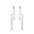 Diamonair Lab-Grown Diamond Earrings for Women | Sterling Silver | Emerald Cut | Prong, Push Back | F Color, VS+ Clarity | 2.00 Total Carat Weight | Anniversary, Wedding, Birthday Gift