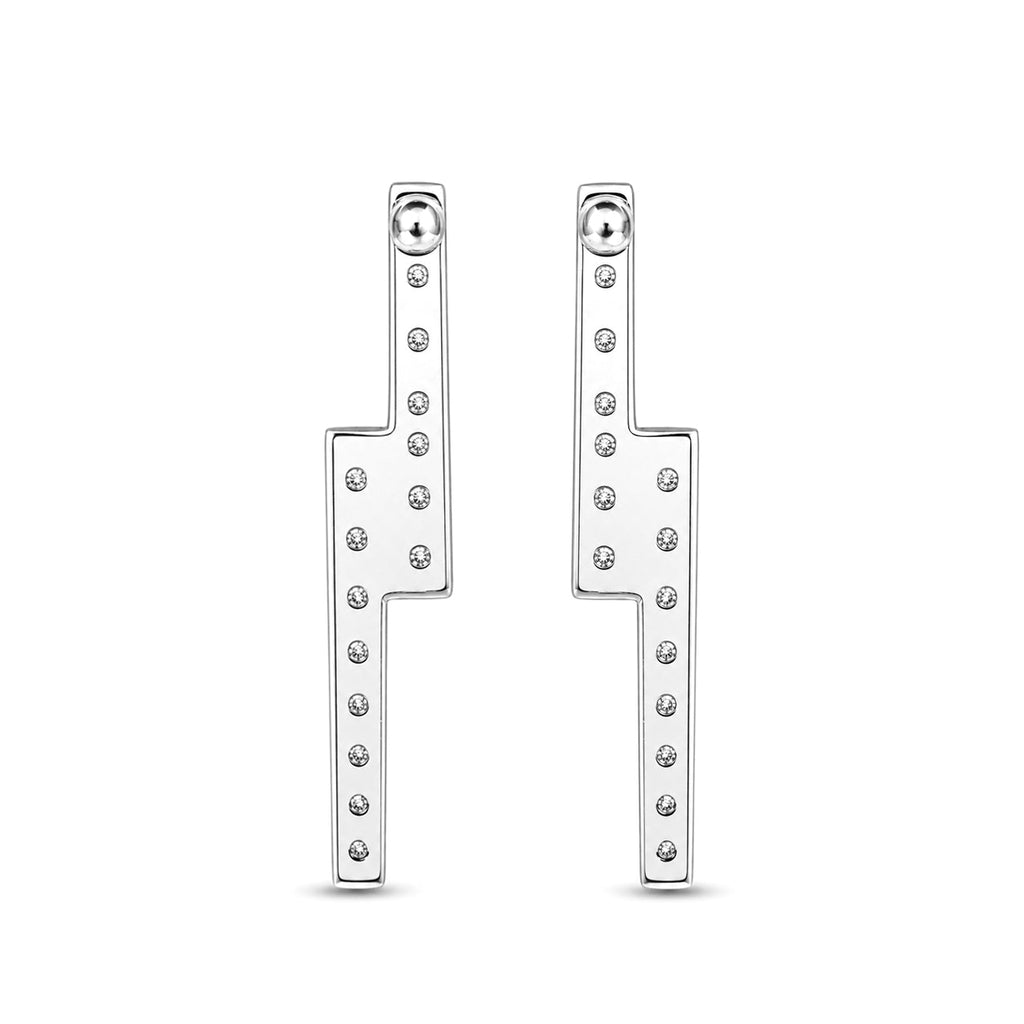 Diamonair Lab-Grown Diamond Earrings for Women | Sterling Silver | Emerald Cut | Prong, Push Back | F Color, VS+ Clarity | 3.00 Total Carat Weight | Anniversary, Wedding, Birthday Gift