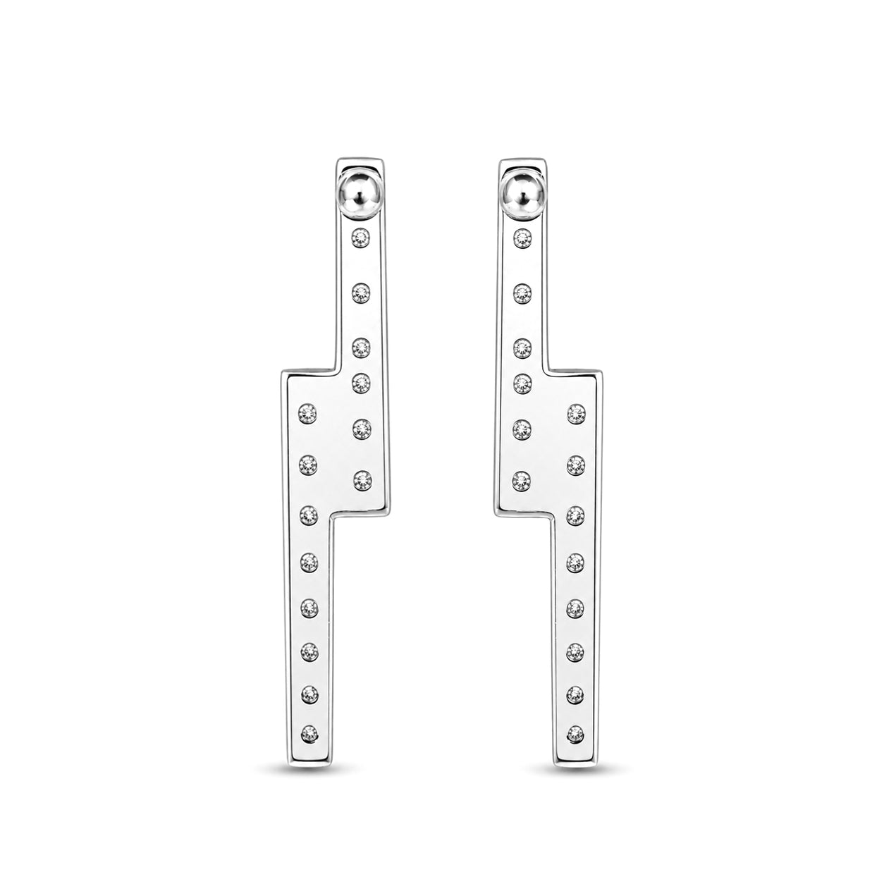 Diamonair Lab-Grown Diamond Earrings for Women | Sterling Silver | Emerald Cut | Prong, Push Back | F Color, VS+ Clarity | 3.00 Total Carat Weight | Anniversary, Wedding, Birthday Gift