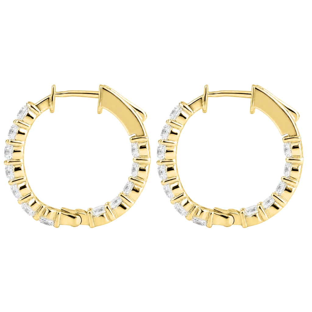 Round Hoop Earrings