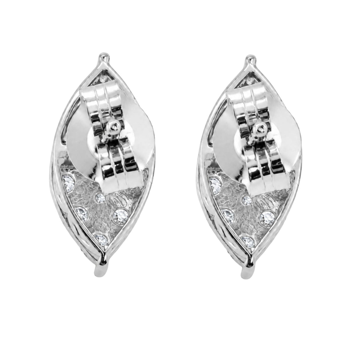 Diamonair Lab Grown Diamond (F/VS+) 1.00 carat Round cut Sterling Silver Stud Earrings - Sterling Silver | Gold over Silver