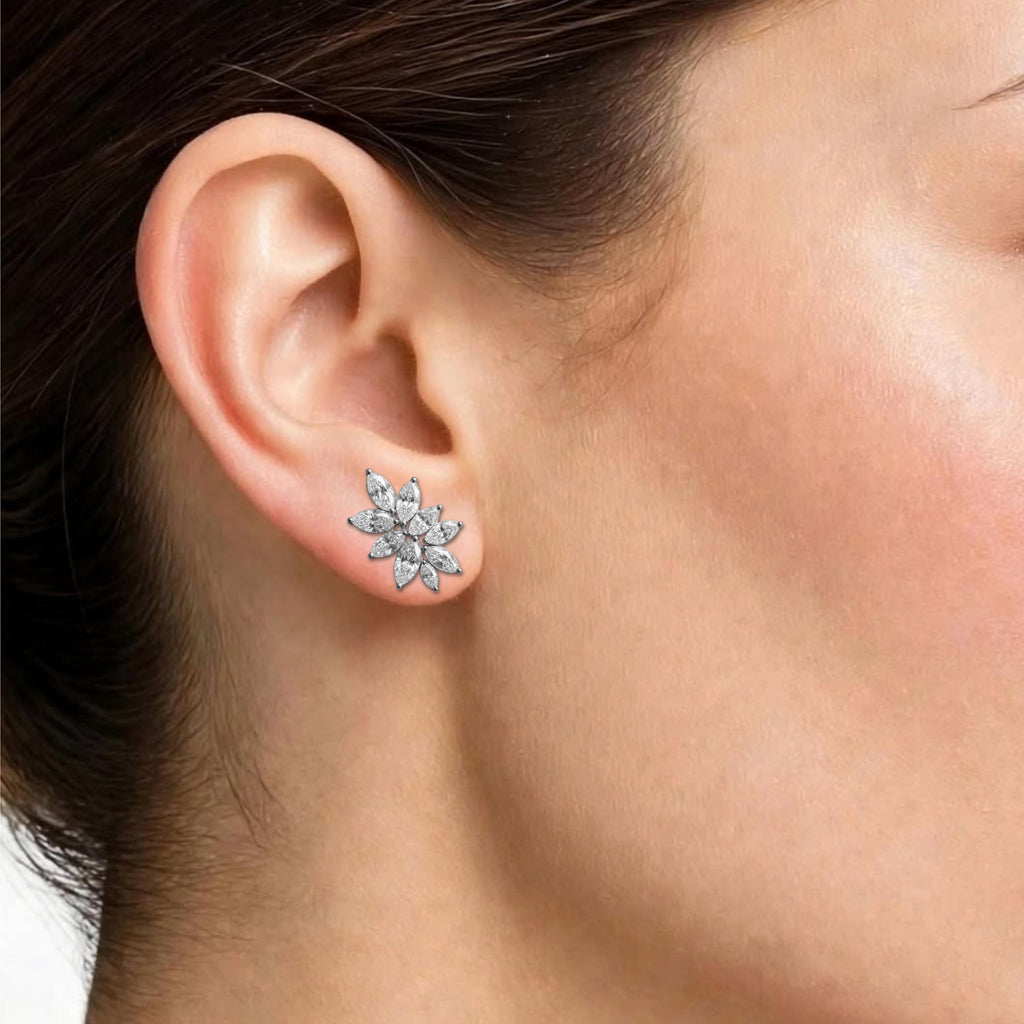 2 ctw Marquise Stud Earrings