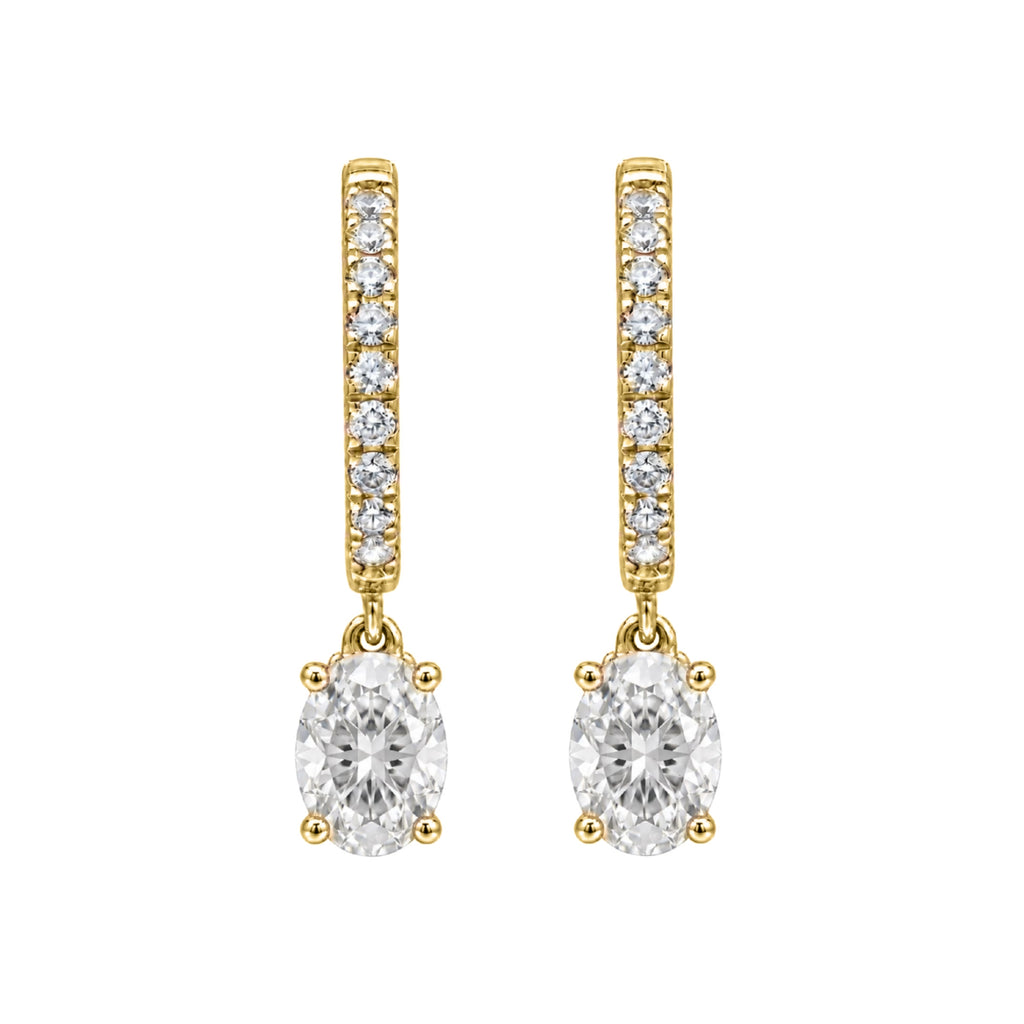 1-3 ctw Mixed Shape Hoop Earrings