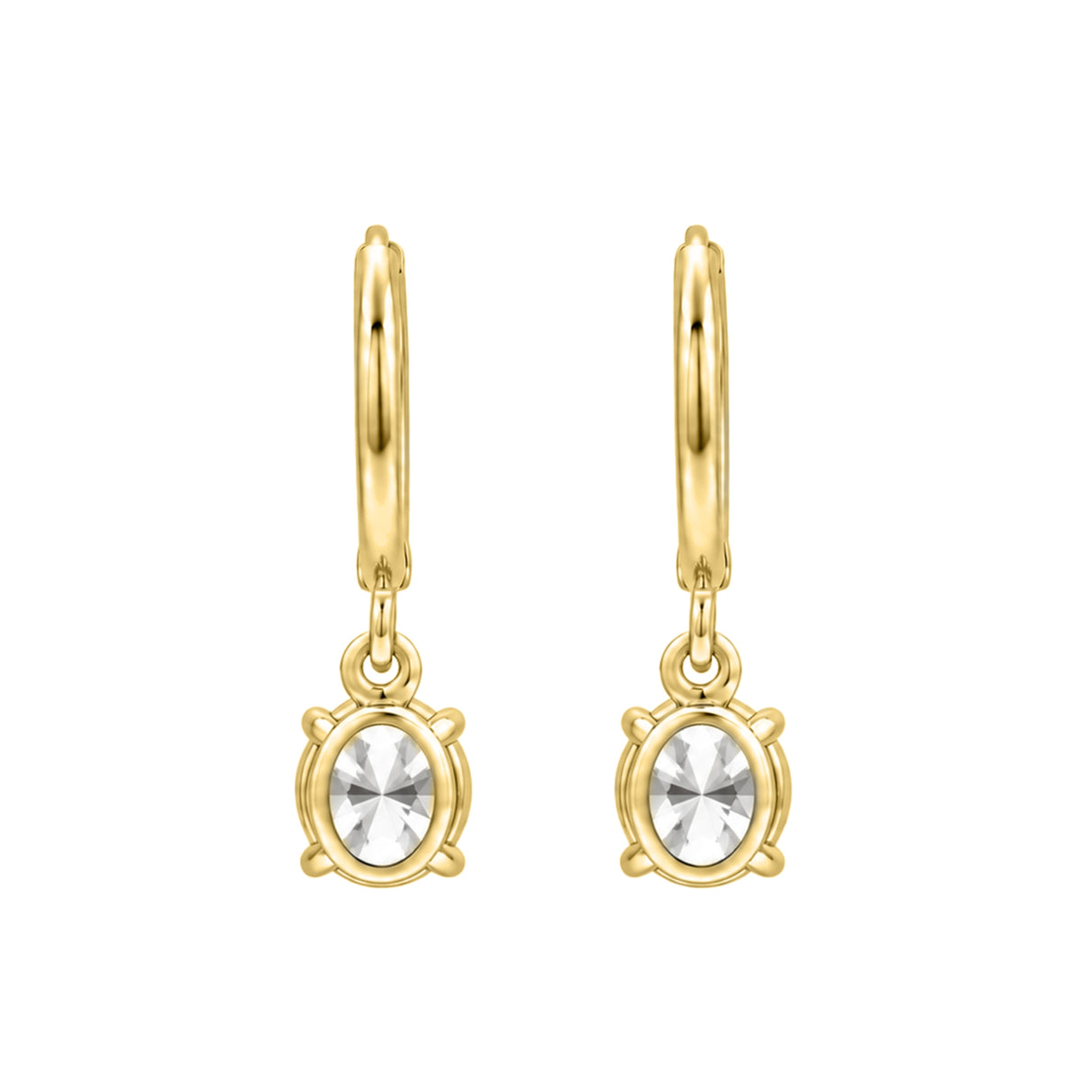 1-3 ctw Mixed Shape Hoop Earrings
