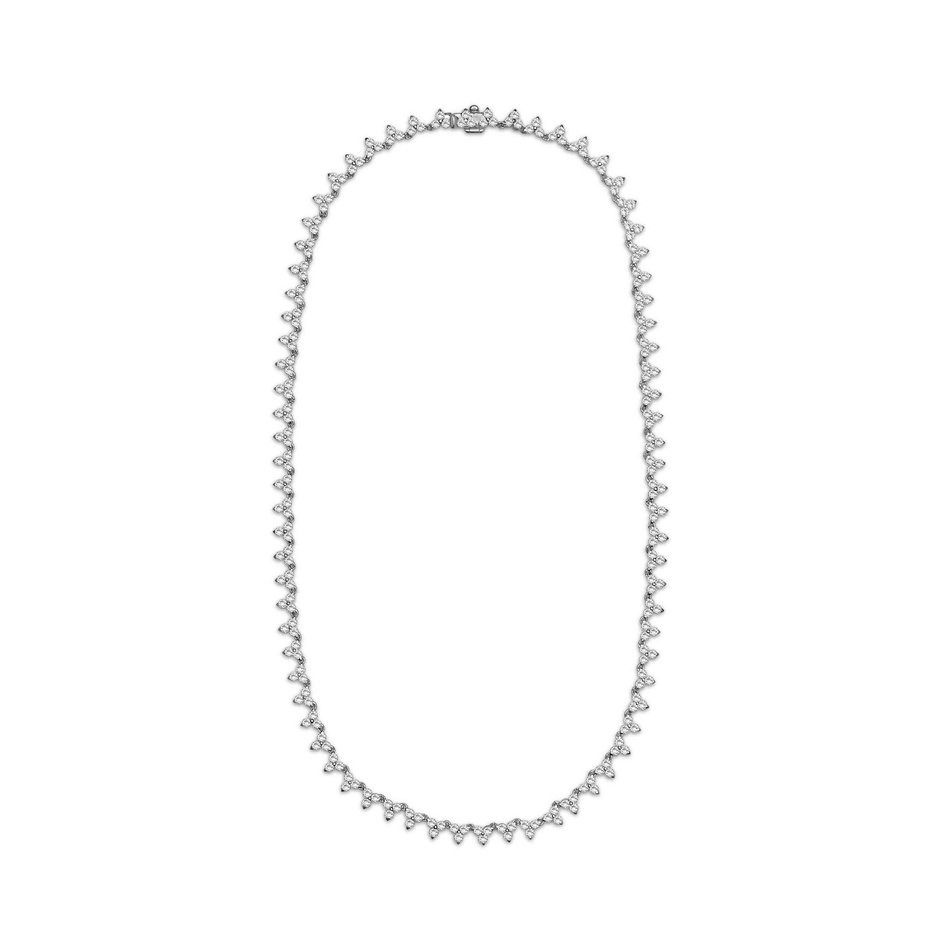 Diamonair Lab-Grown Diamond Pendant Necklace for Women | Sterling Silver | Round Cut | Prong, Box | F Color, VS+ Clarity | 10.00 Total Carat Weight | Anniversary, Wedding, Birthday Gift
