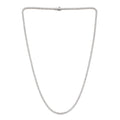 Diamonair Lab Grown Diamond (F/VS+) 10.00 carat Round cut Sterling Silver Tennis Necklace - Sterling Silver | Gold over Silver