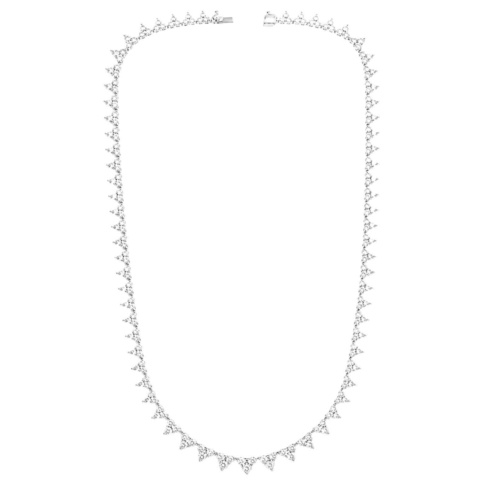 Diamonair Lab-Grown Diamond Pendant Necklace for Women | Sterling Silver | Round Cut | Prong, Box | F Color, VS+ Clarity | 10.00 Total Carat Weight | Anniversary, Wedding, Birthday Gift