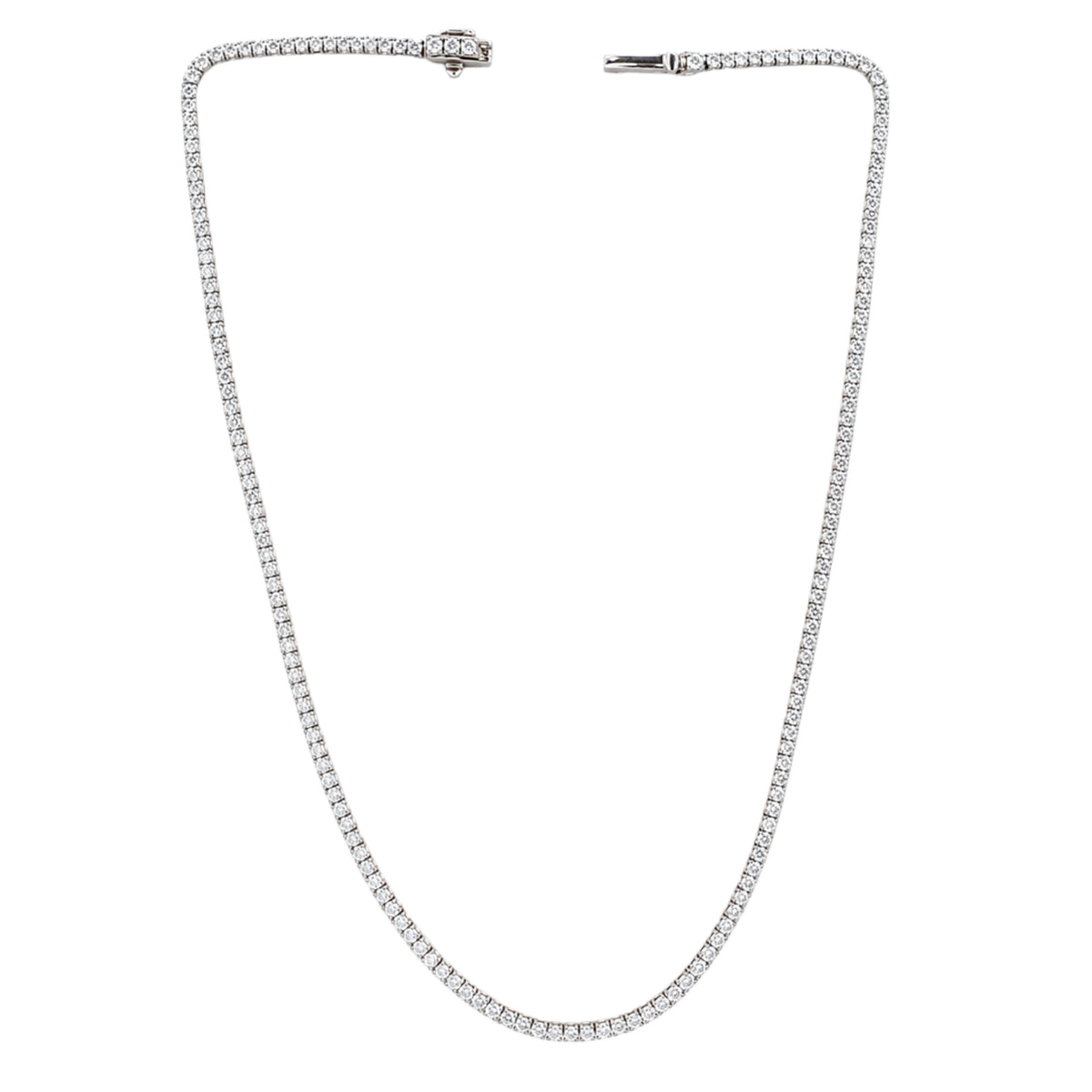 5-20 ctw Round Tennis Necklace