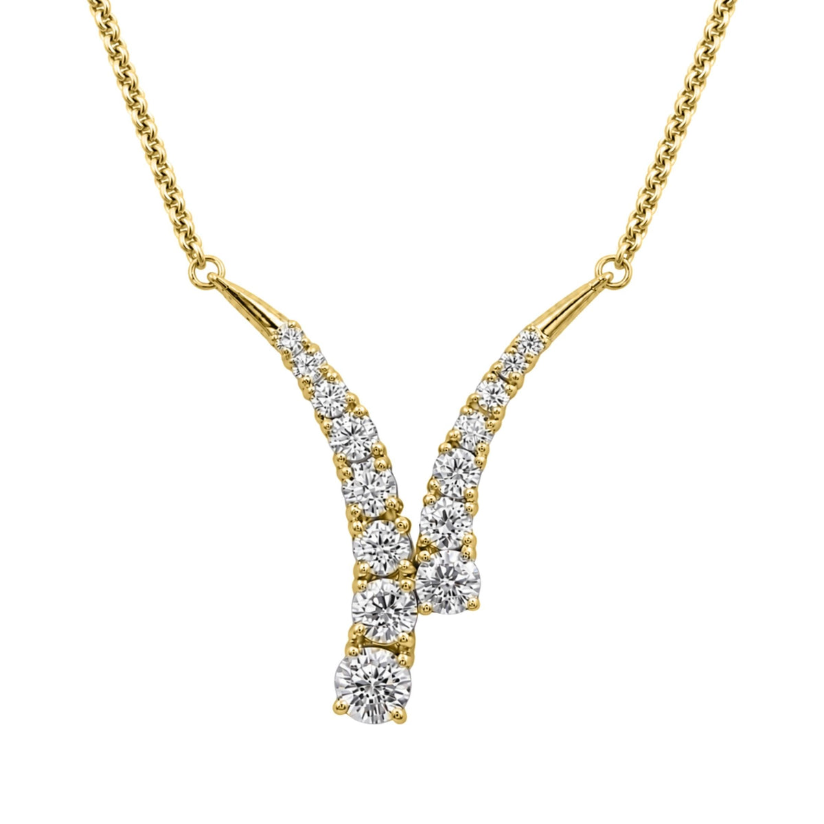 3 ctw Round Y Necklace