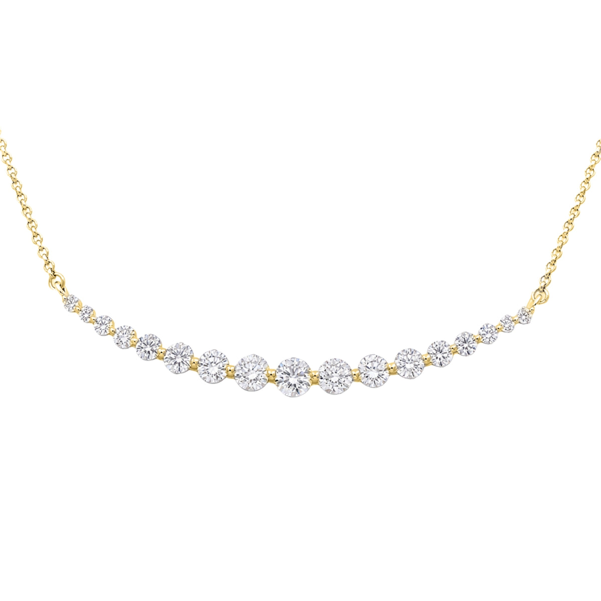 2 ctw Round Smile Necklace