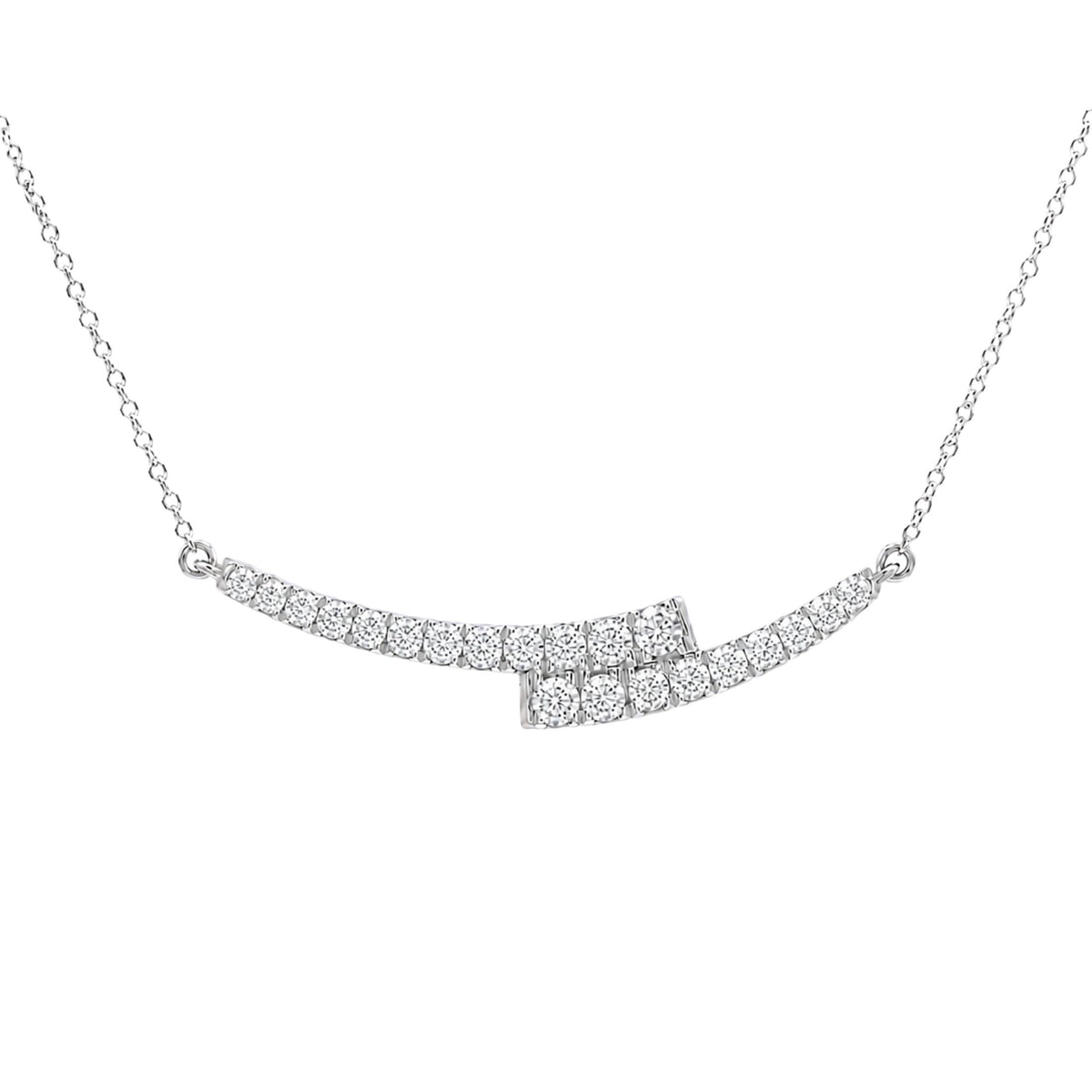 1-2 ctw Round Smile Necklace