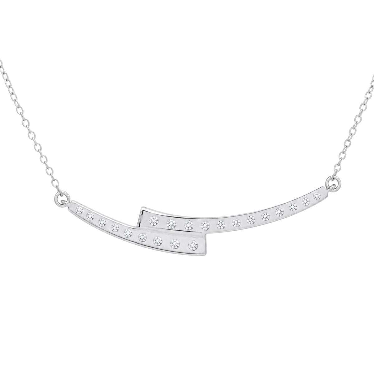 1-2 ctw Round Smile Necklace