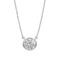 1-6 ctw Mixed Solitaire Bezel Pendant Necklace