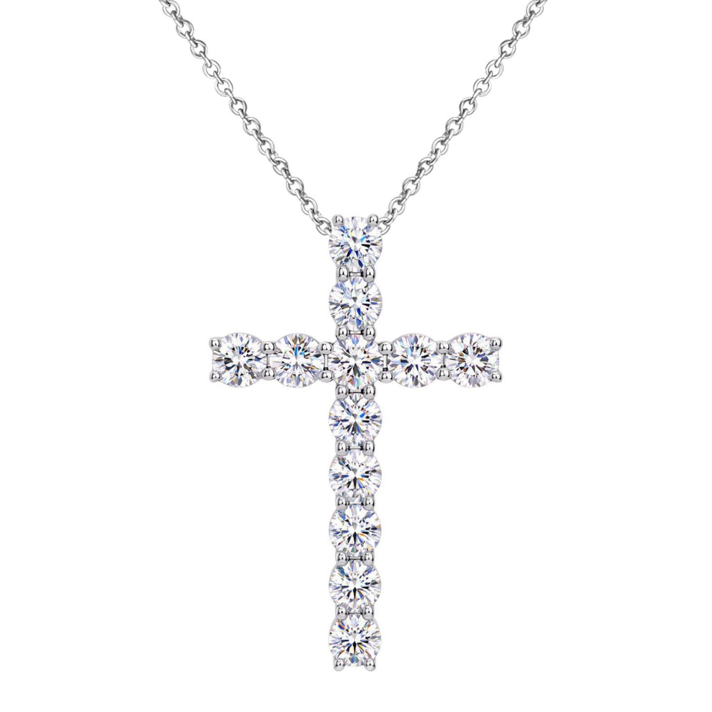 Diamonair Cross Pendant Set - Lab Grown Diamond Sterling Silver Pendant