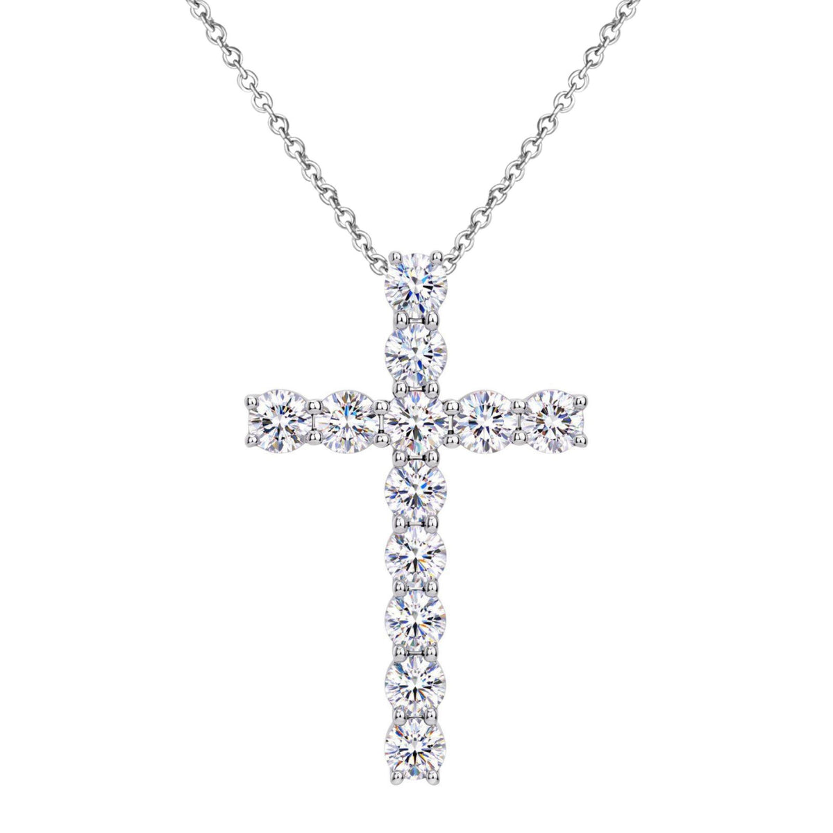 Diamonair Cross Pendant Set - Lab Grown Diamond Sterling Silver Pendant