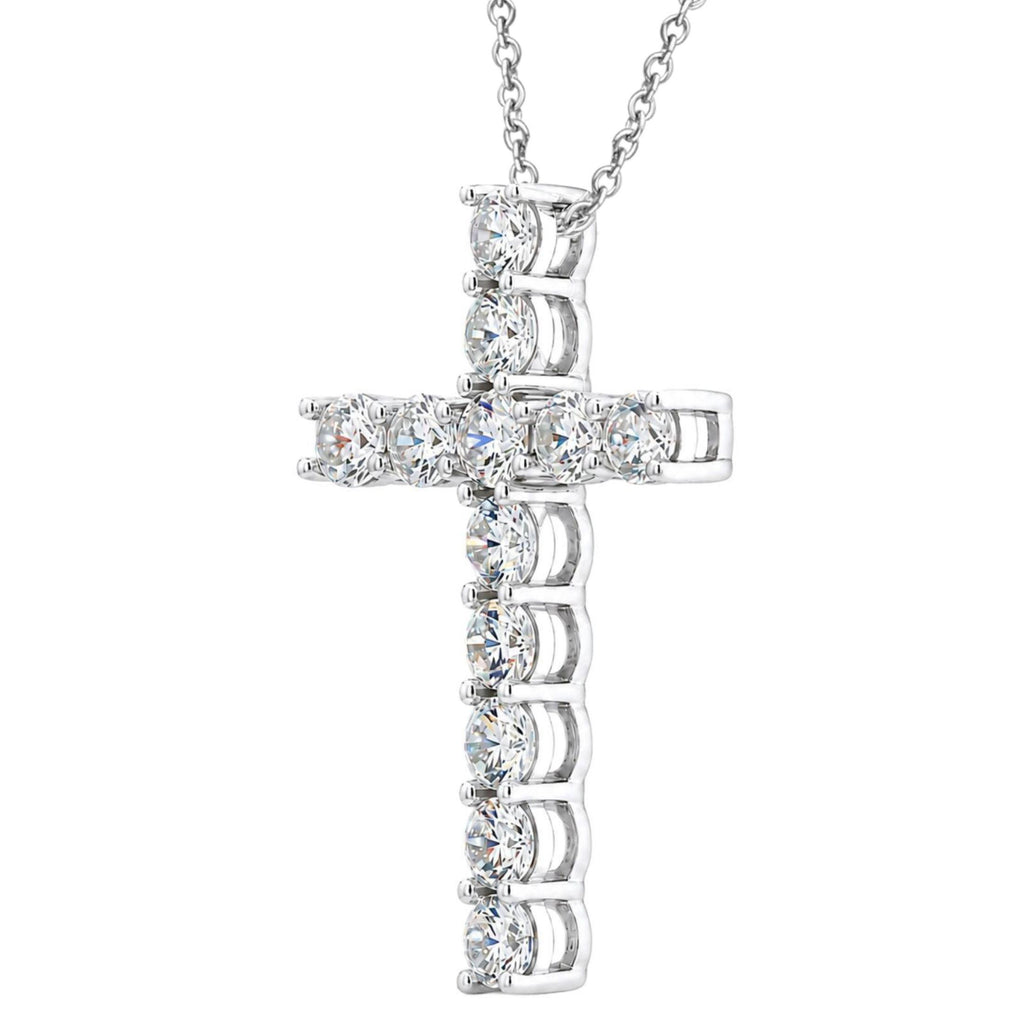 Diamonair Cross Pendant Set - Lab Grown Diamond Sterling Silver Pendant