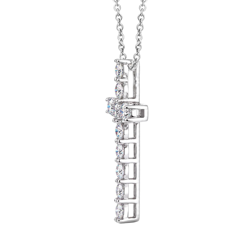 Diamonair Cross Pendant Set - Lab Grown Diamond Sterling Silver Pendant
