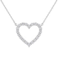Diamonair Heart Pendant Set - Lab Grown Diamond Sterling Silver Heart Pendant