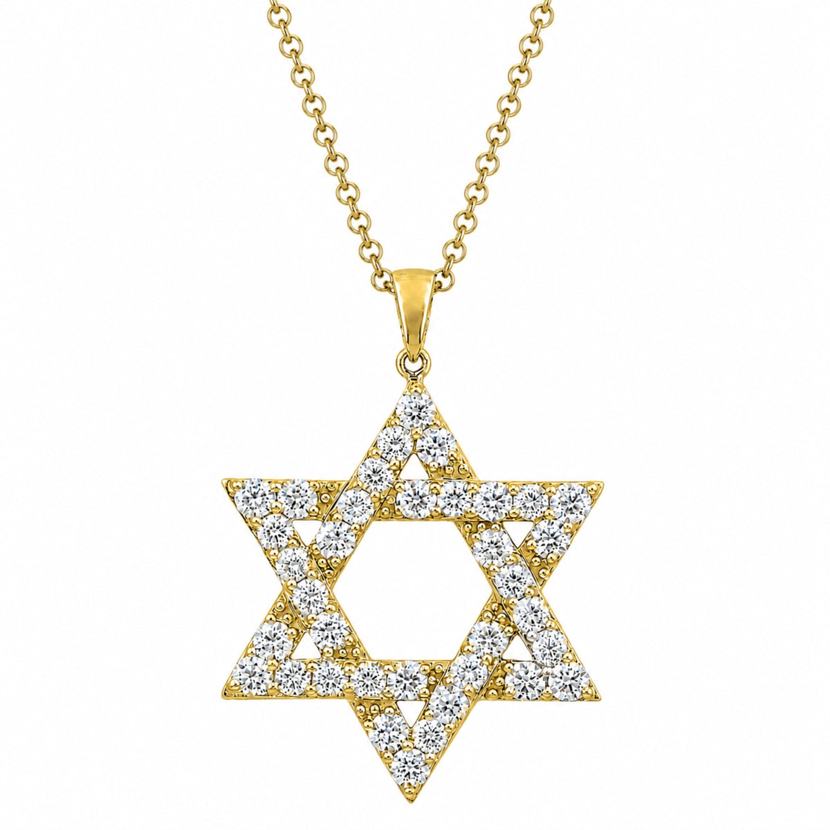 2 ctw Round Pendant Necklace