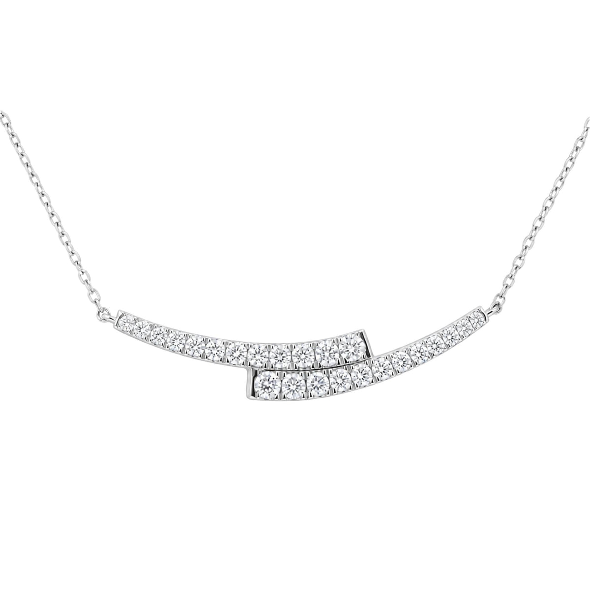 Diamonair Smile Necklace Set - Lab Grown Diamond Sterling Silver Necklace