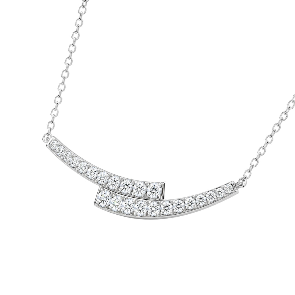 Diamonair Smile Necklace Set - Lab Grown Diamond Sterling Silver Necklace