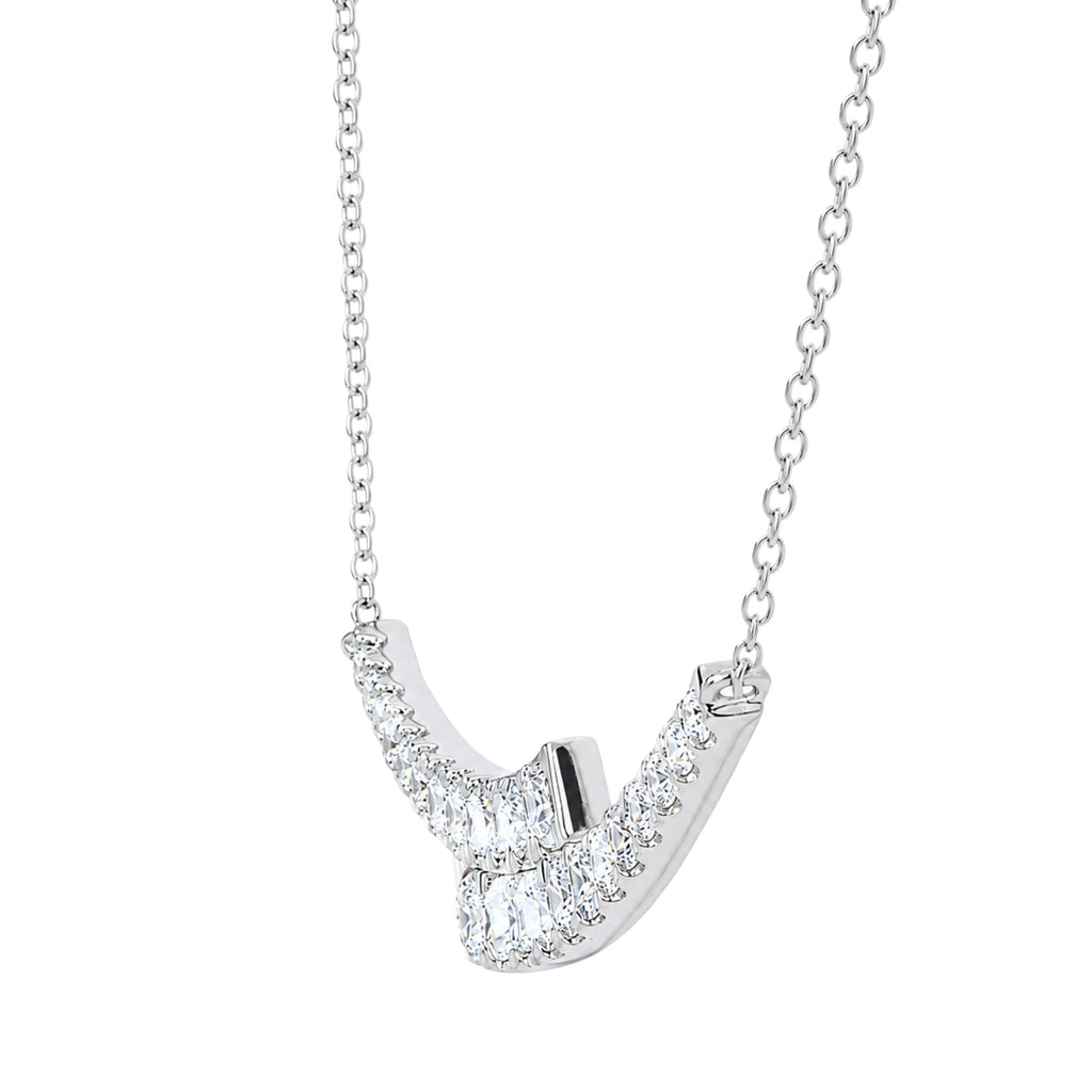 Diamonair Smile Necklace Set - Lab Grown Diamond Sterling Silver Necklace