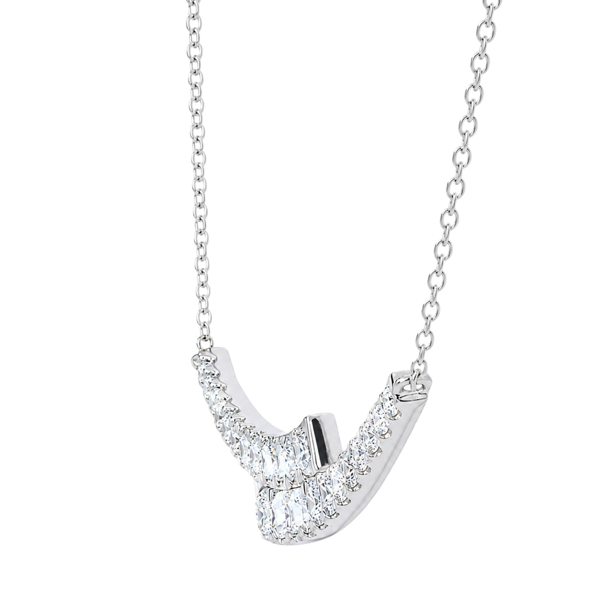 Diamonair Smile Necklace Set - Lab Grown Diamond Sterling Silver Necklace