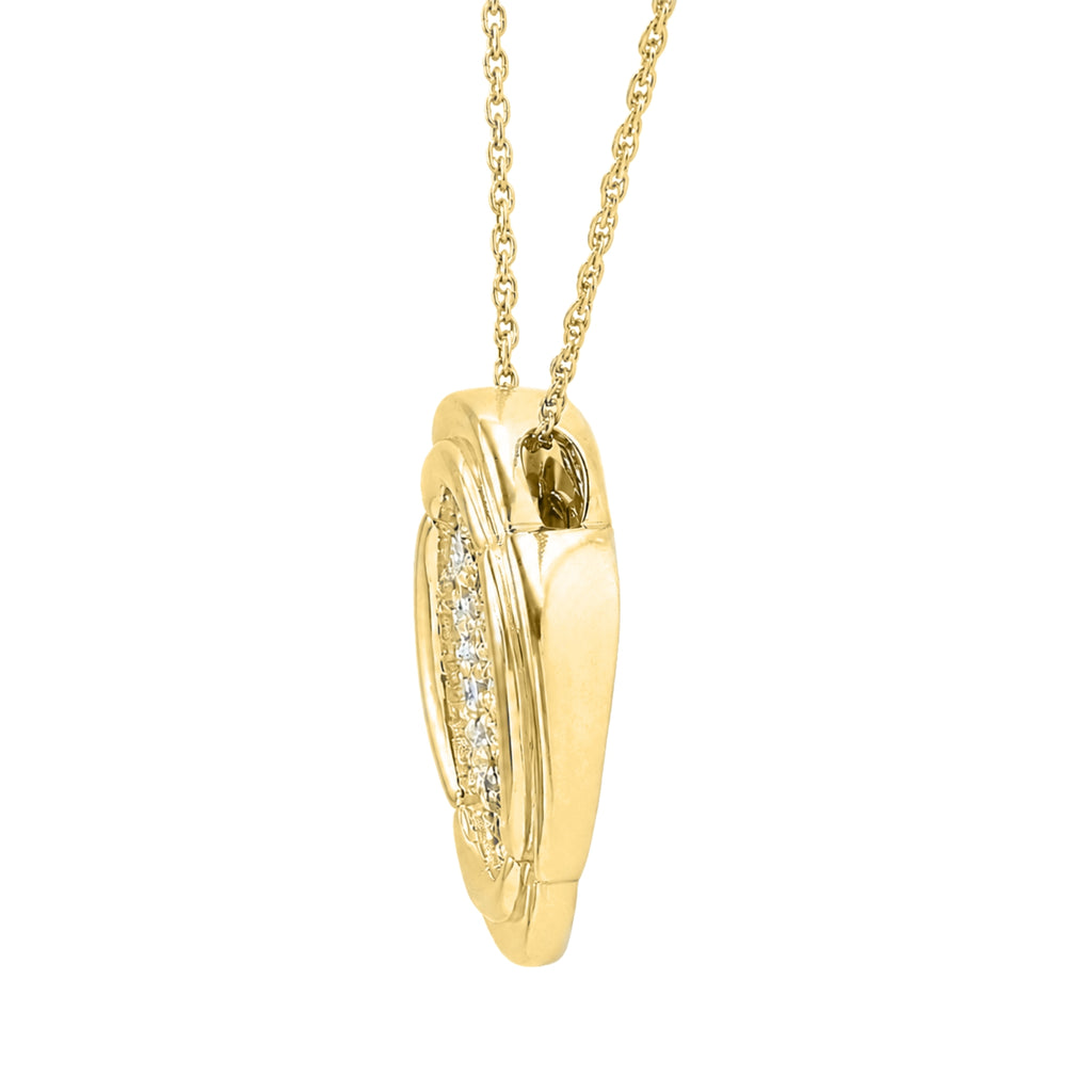 Diamonair Lab Grown Diamond (F/VS+) 1.00 carat Round cut Sterling Silver Cluster Pendant - Sterling Silver | Gold over Silver