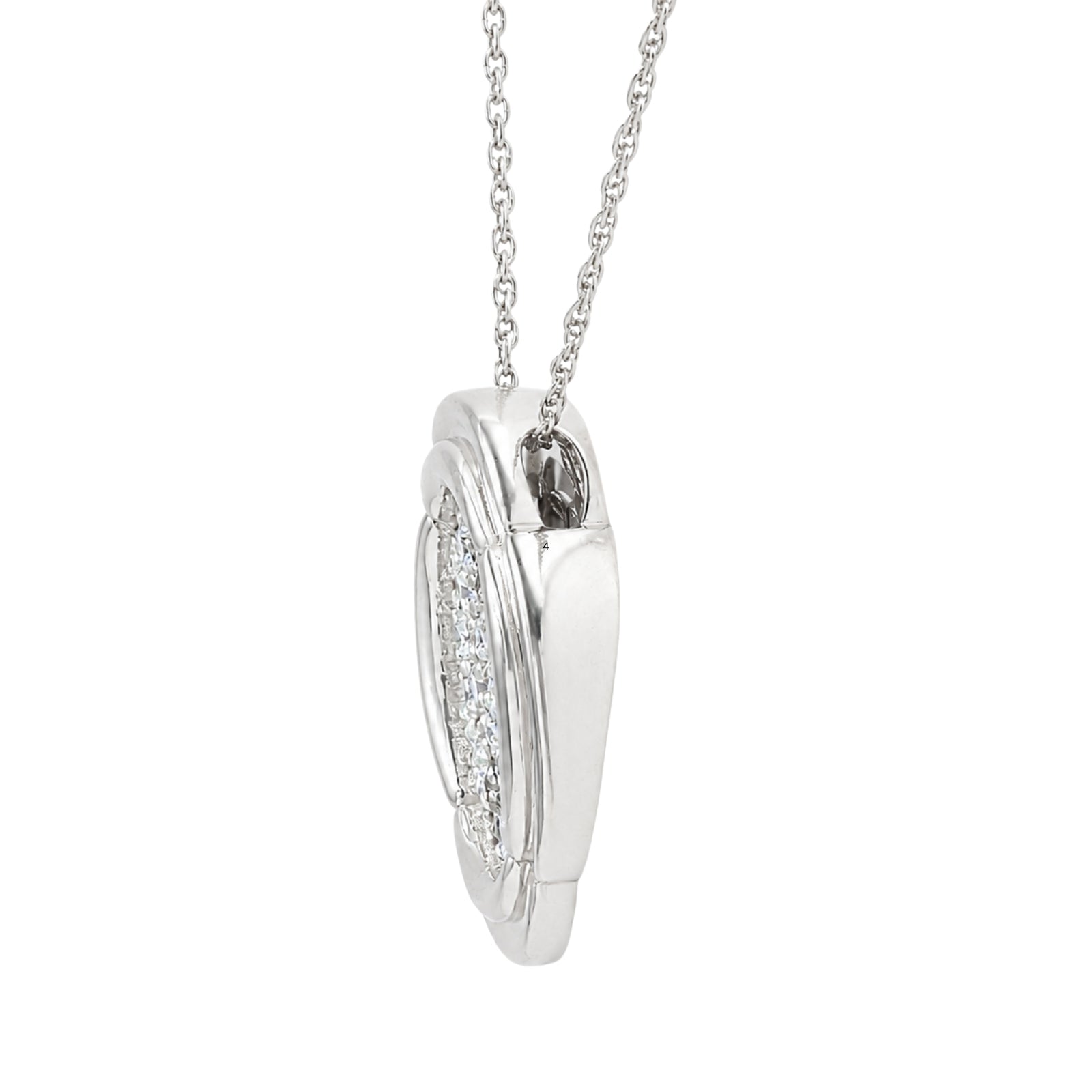 Diamonair Lab Grown Diamond (F/VS+) 1.00 carat Round cut Sterling Silver Cluster Pendant - Sterling Silver | Gold over Silver