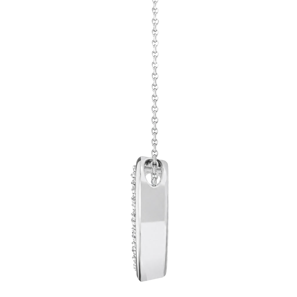 Diamonair Lab Grown Diamond (F/VS+) 1.00 carat Round cut Sterling Silver Heart Pendant - Sterling Silver | Gold over Silver