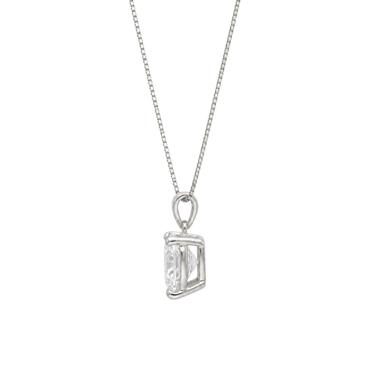 Heart Solitaire Pendant Necklace