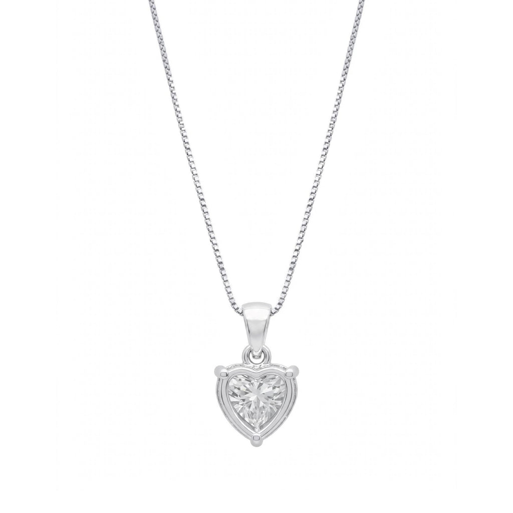 Heart Solitaire Pendant Necklace
