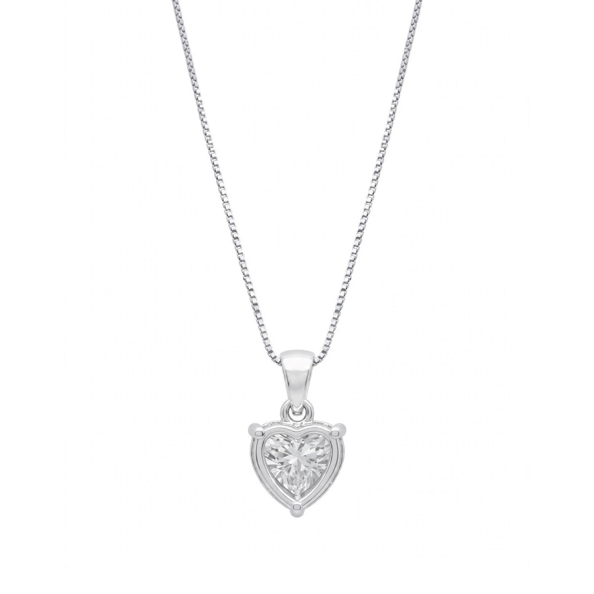 Heart Solitaire Pendant Necklace