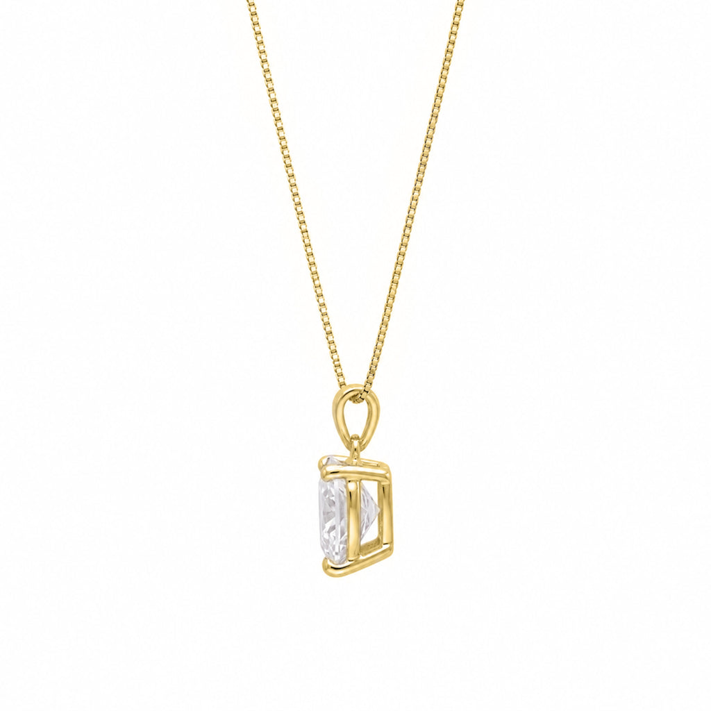 Heart Solitaire Pendant Necklace